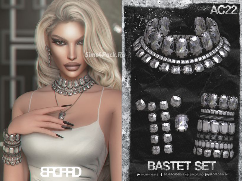 Мини-коллекция драгоценностей "BASTET SET"