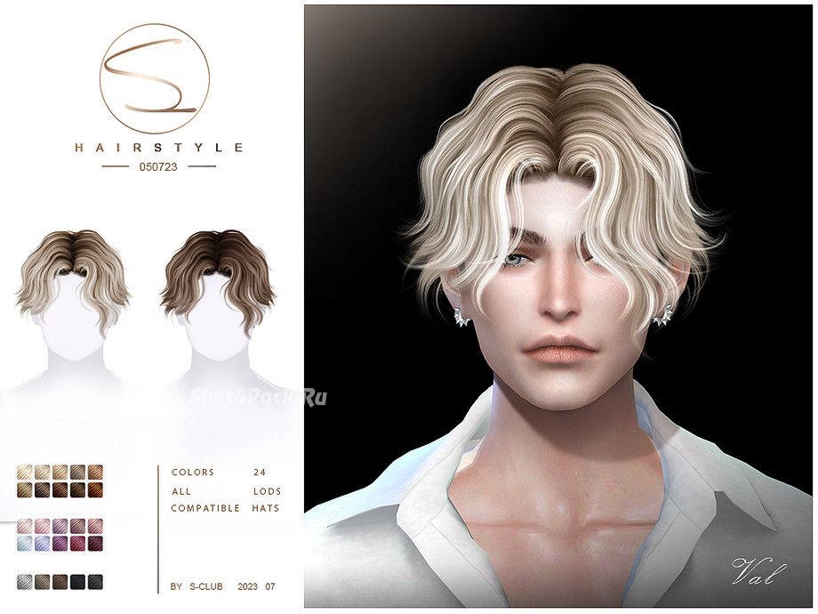 Мужская прическа "Short man hairstyle Val(090723)"