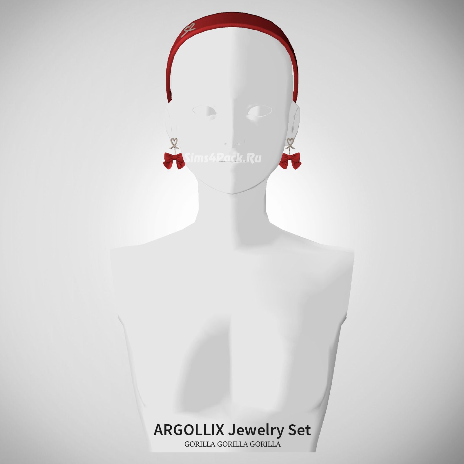 Ободок и серьги "ARGOLLIX Jewerly Set"