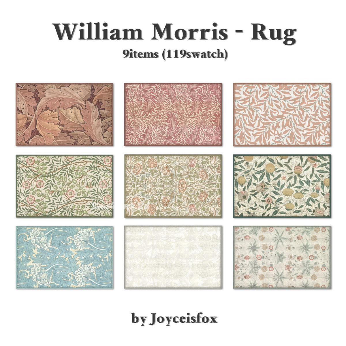 Набор ковров "William Morris"