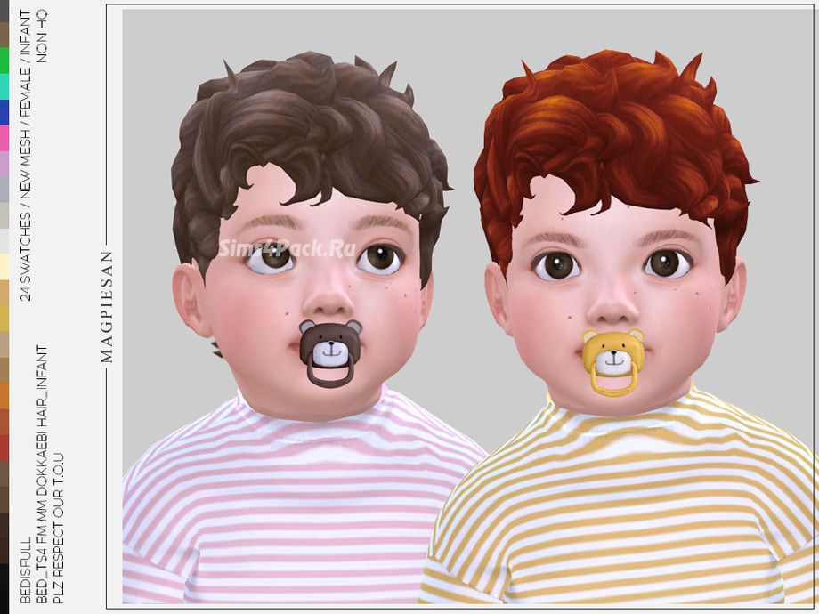 Прическа для младенцев "Dokkaebi hair for infant"