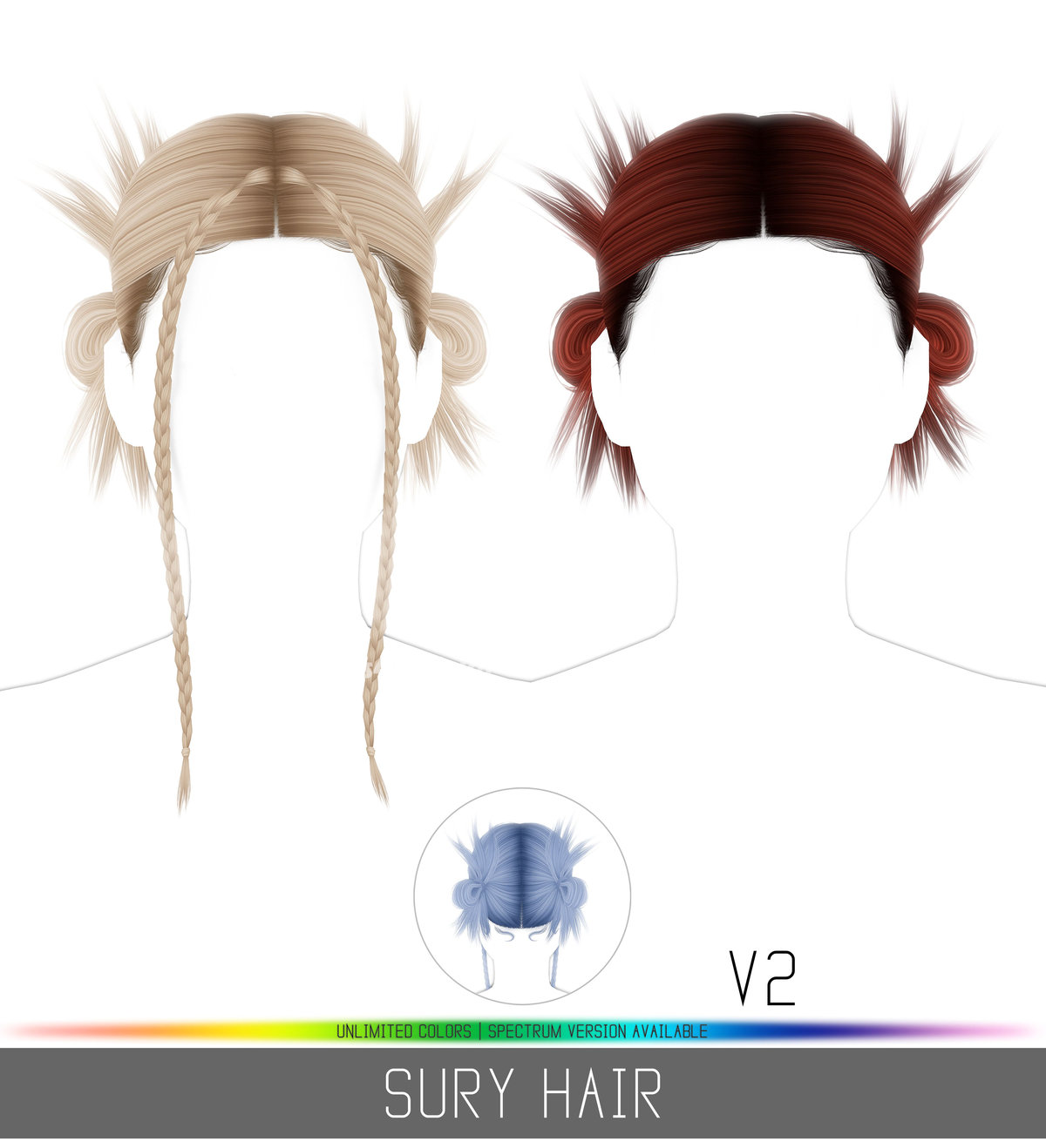 Прическа для женщин, девочек и малышек "SURY HAIR"