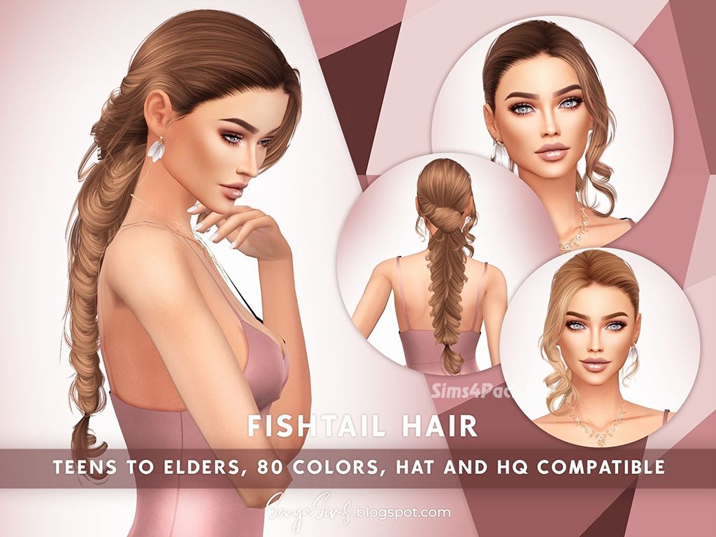 Женская прическа "Fishtail Hair"