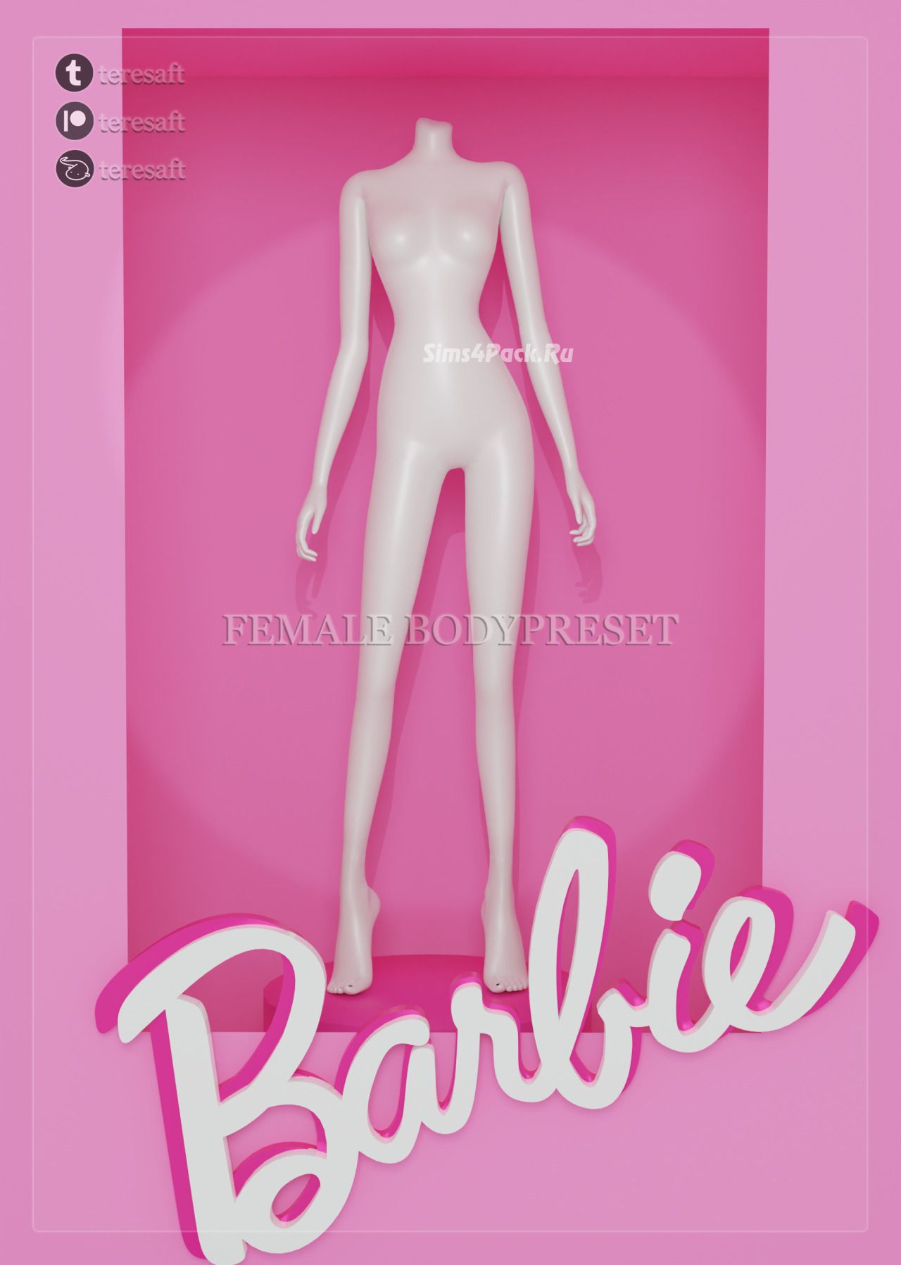 Пресет тела "FEMALE BODYPRESET 03-BARBIE"