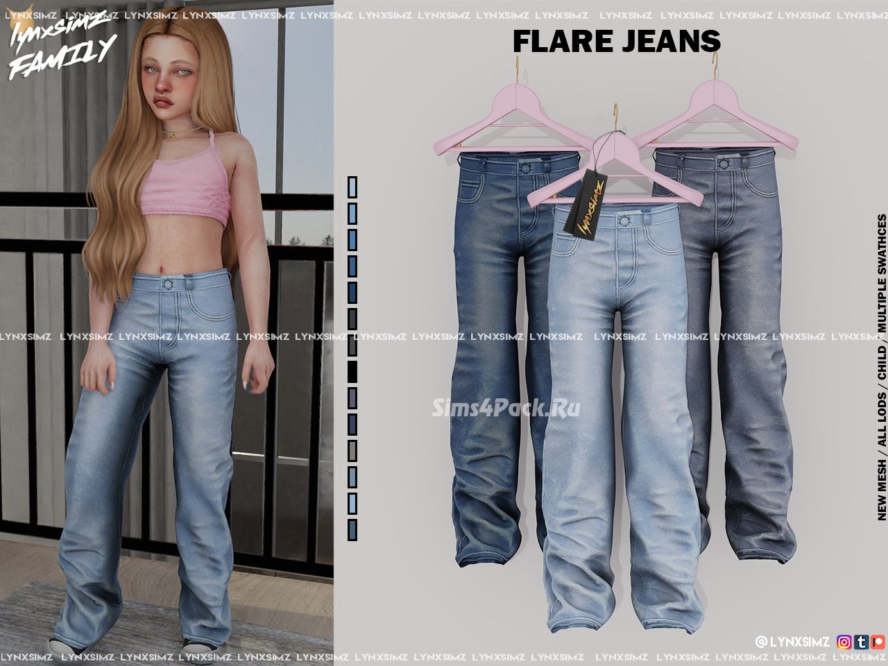 Джинсы для девочки "Flare Jeans Child"