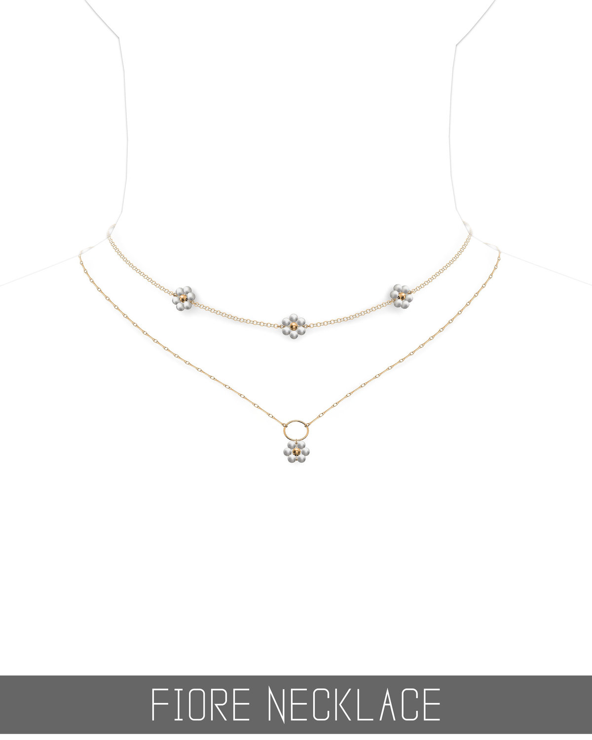 Цепочки для симочки "FIORE NECKLACE"