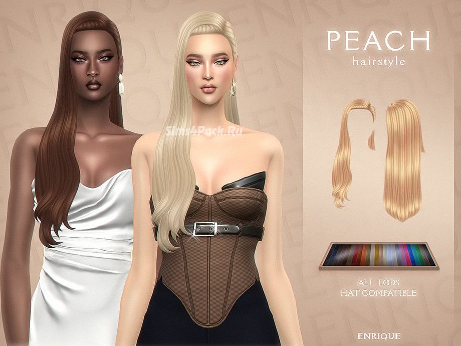Женская прическа "Peach Hairstyle"