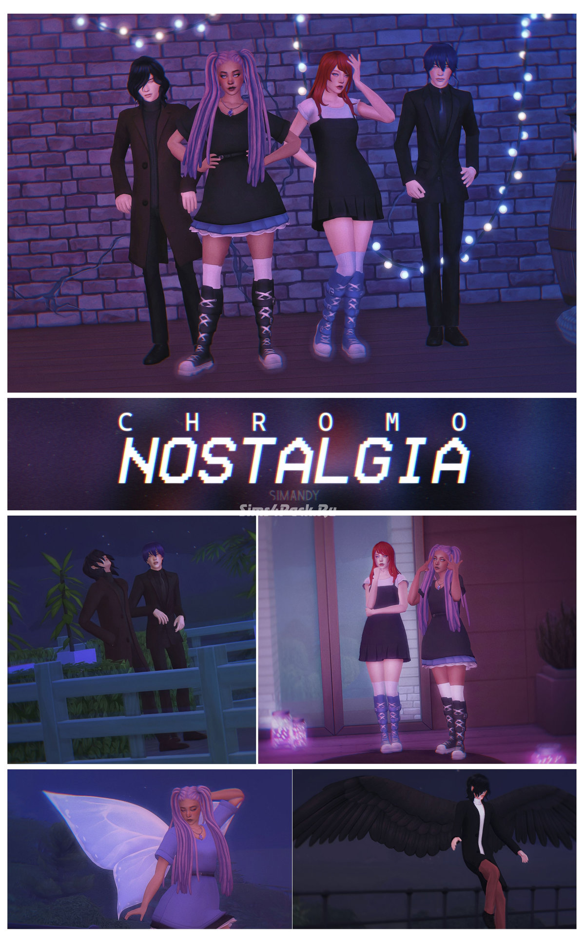 CC коллекция для симов и симочек "Chromo Nostalgia"