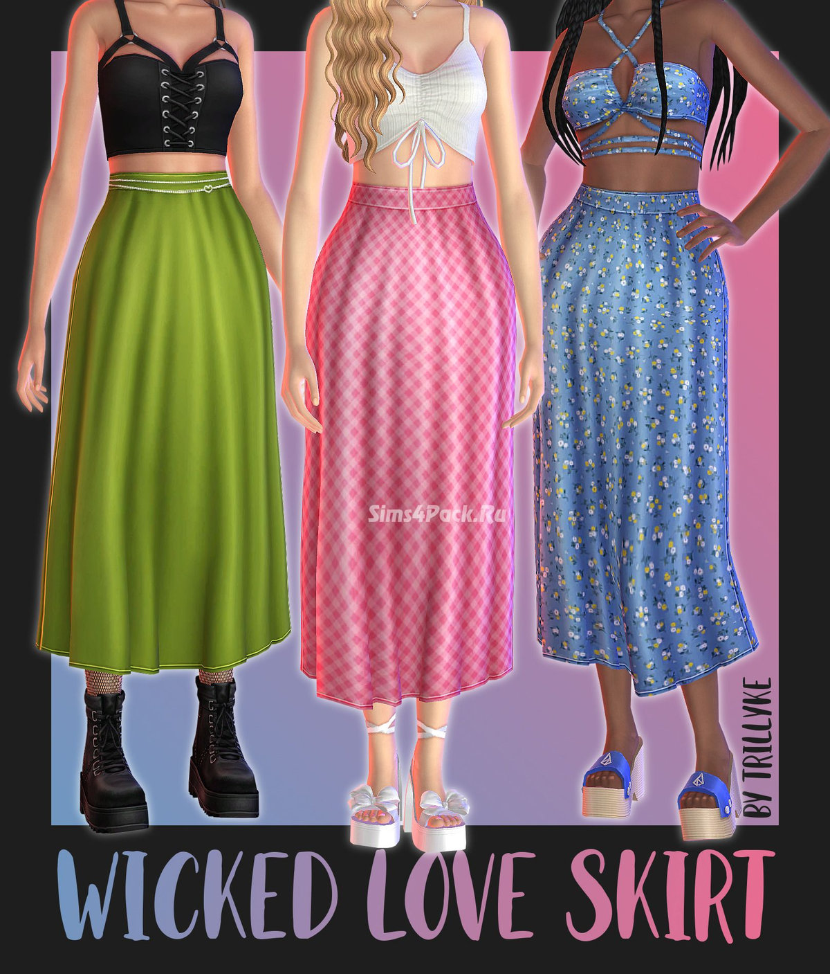Юбка для симочек "Wicked Love Skirt"