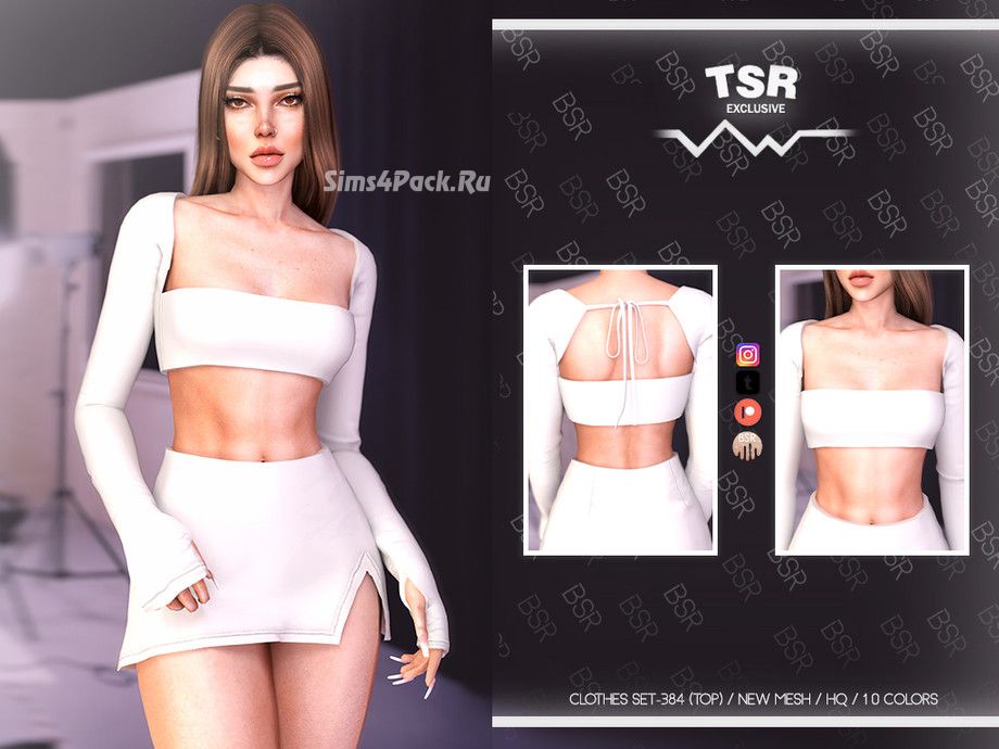 Топ для симочек "CLOTHES SET-384 (TOP) BD1049"