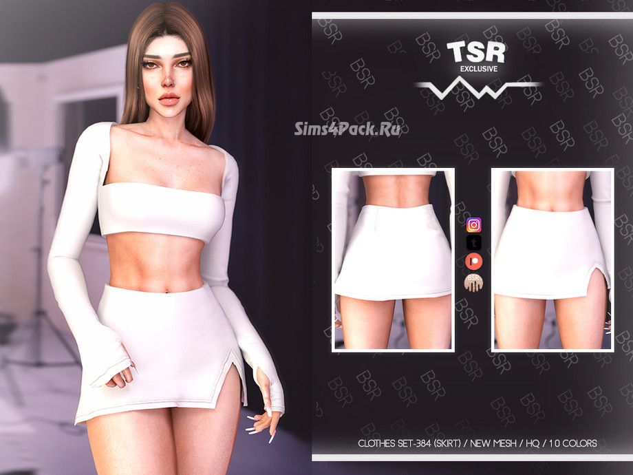 Юбка для симочек "CLOTHES SET-384 (SKIRT) BD1050"