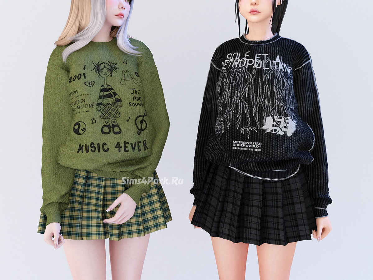 Свитер с юбкой "Sweatshirt With skirt"