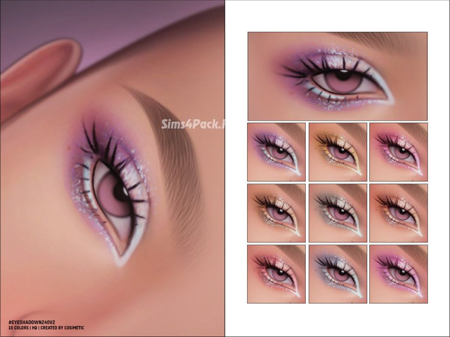 Тени для век "Eyeshadow N240 V2 Glitter Version"