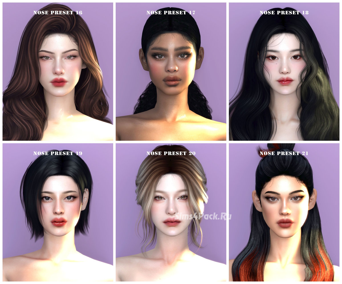 Набор пресетов для носа "nose preset 16-21"