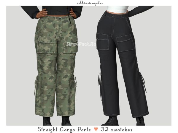 Женские штаны "straight cargo pants"