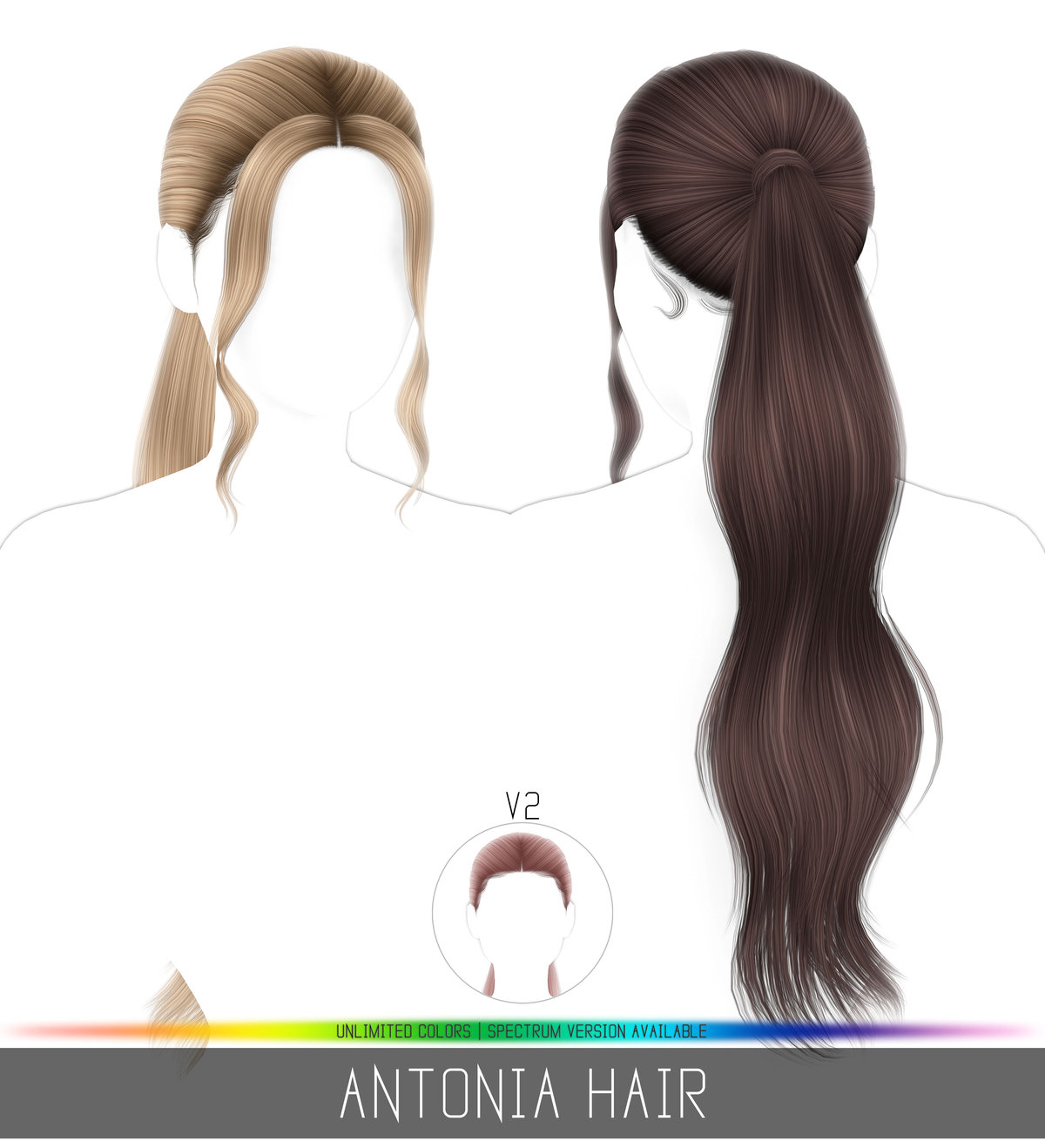 Прическа для женщин, девочек и малышек "ANTONIA HAIR"