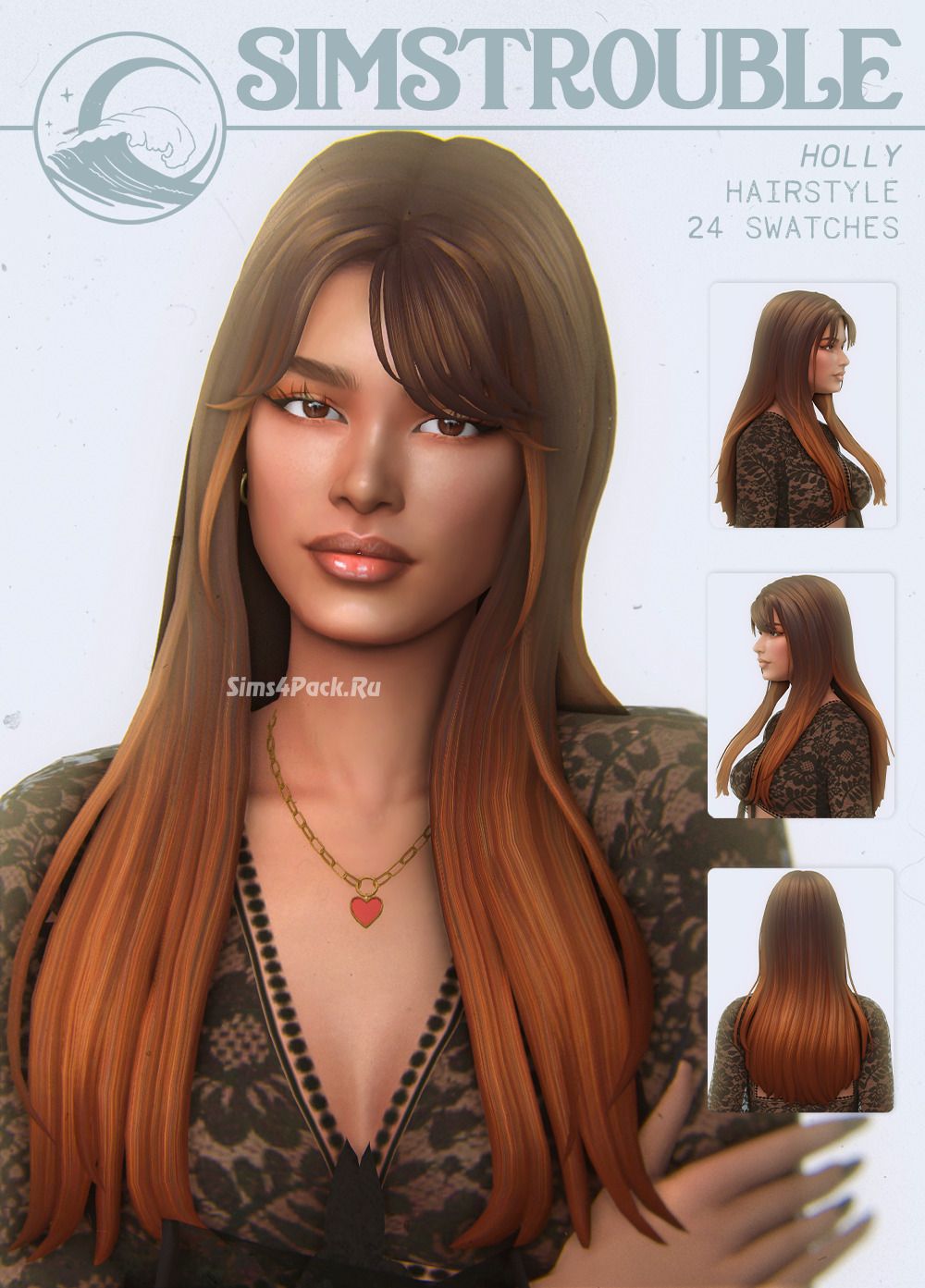 Женская прическа "Holly Hairstyles (Bangs and Braids)"