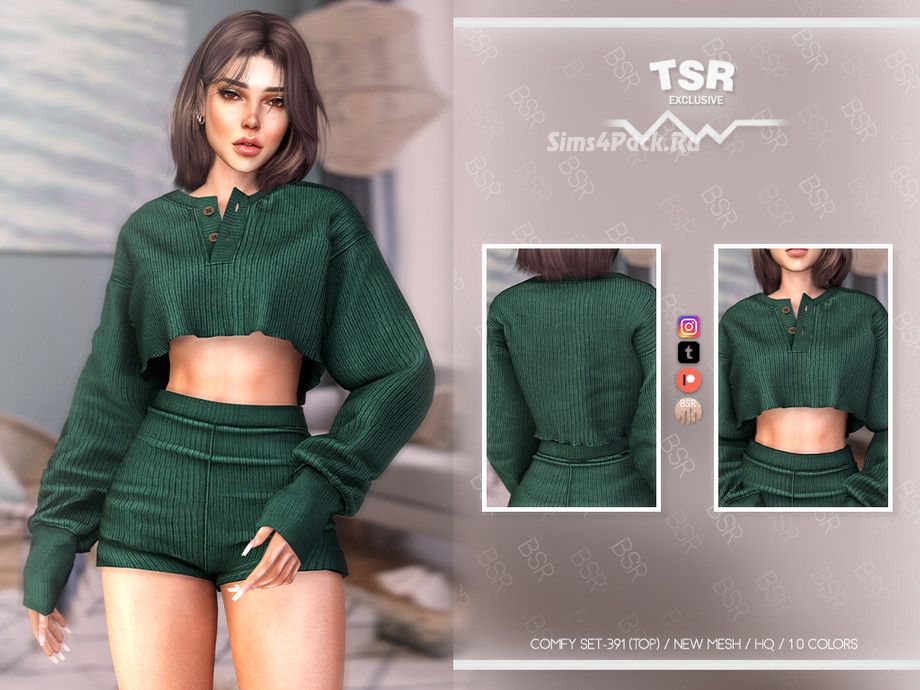 Свитер для симочек "COMFY SET-391 (TOP) BD1063"