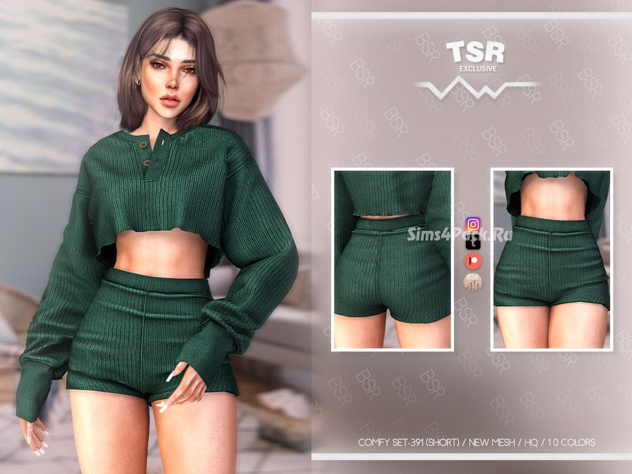 Шорты для симочек "COMFY SET-391 (SHORT) BD1064"