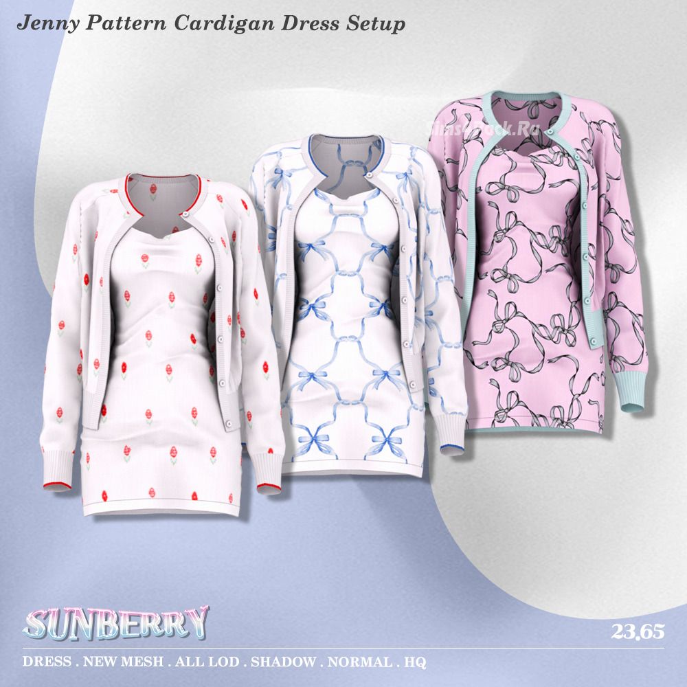 Платье с кардиганом "Jenny Pattern Cardigan Dress"