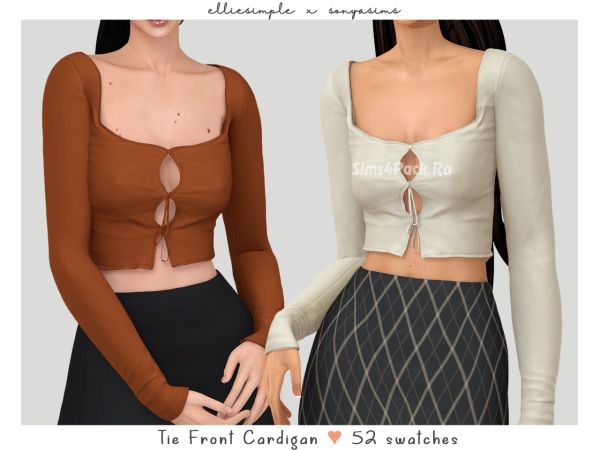 Женский кардиган "tie front cardigan"