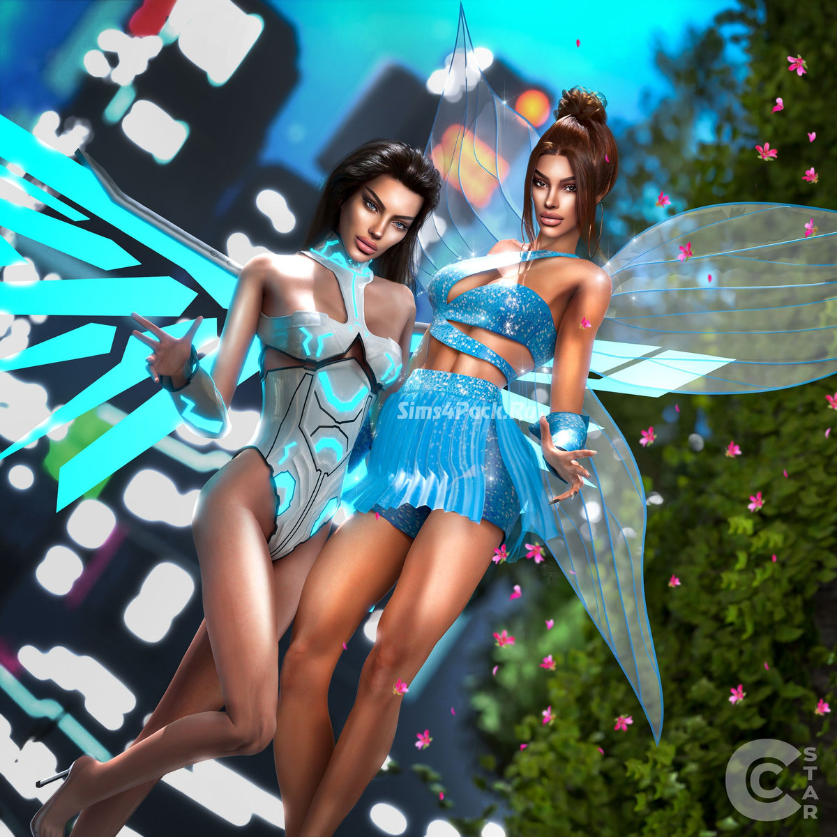 Крылья "Halloween Cyber x Fairy Wings"