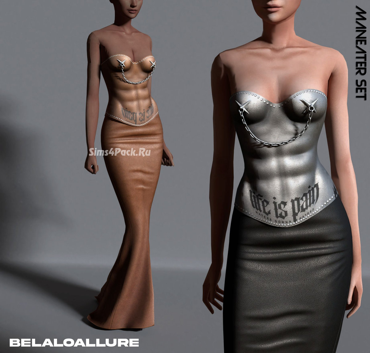 Корсет и юбка "maneater set"