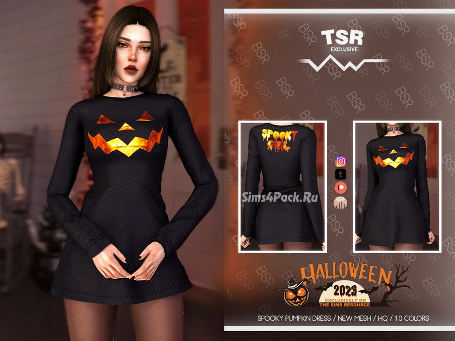 Платье "SPOOKY PUMPKIN DRESS BD1083"