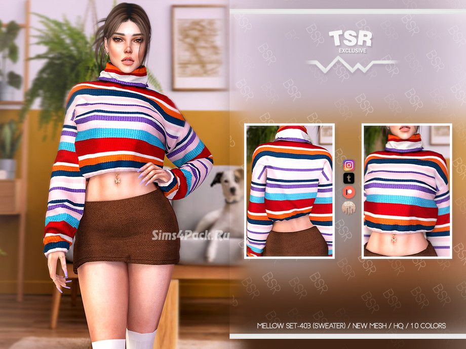 Женский свитер "MELLOW SET-403 (SWEATER) BD1095"