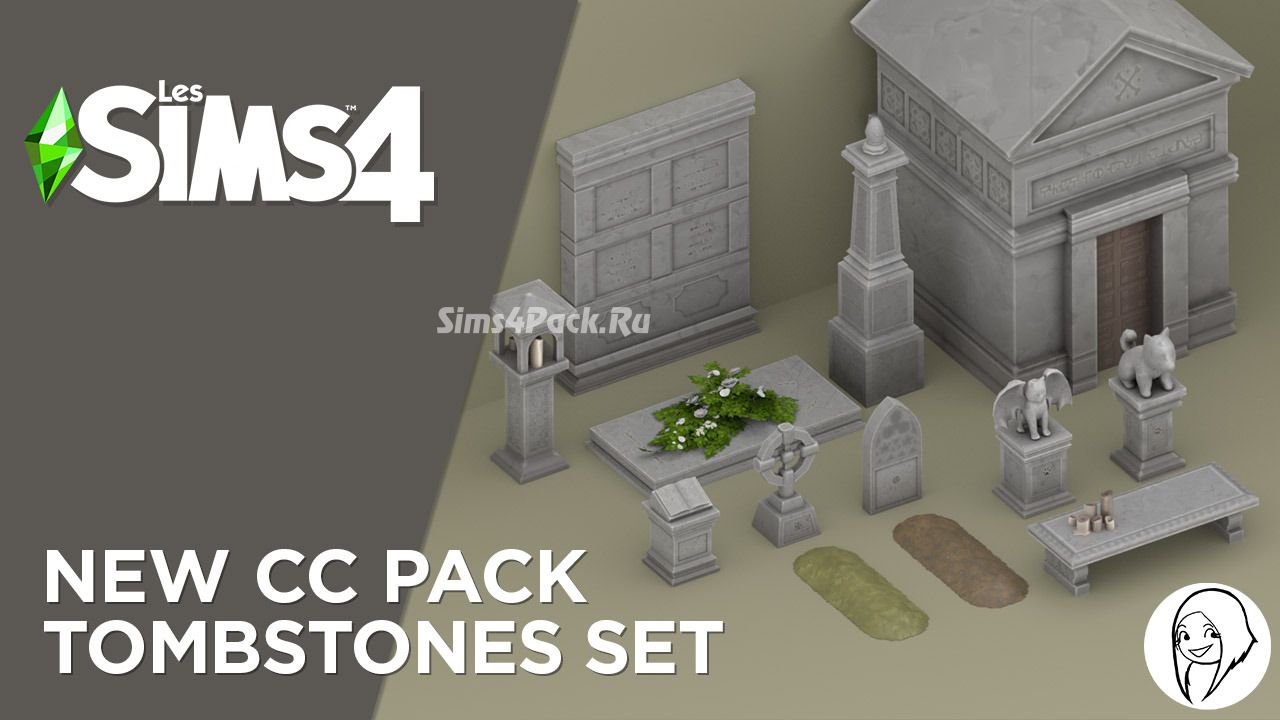 Сет для кладбища "Tombstones set"