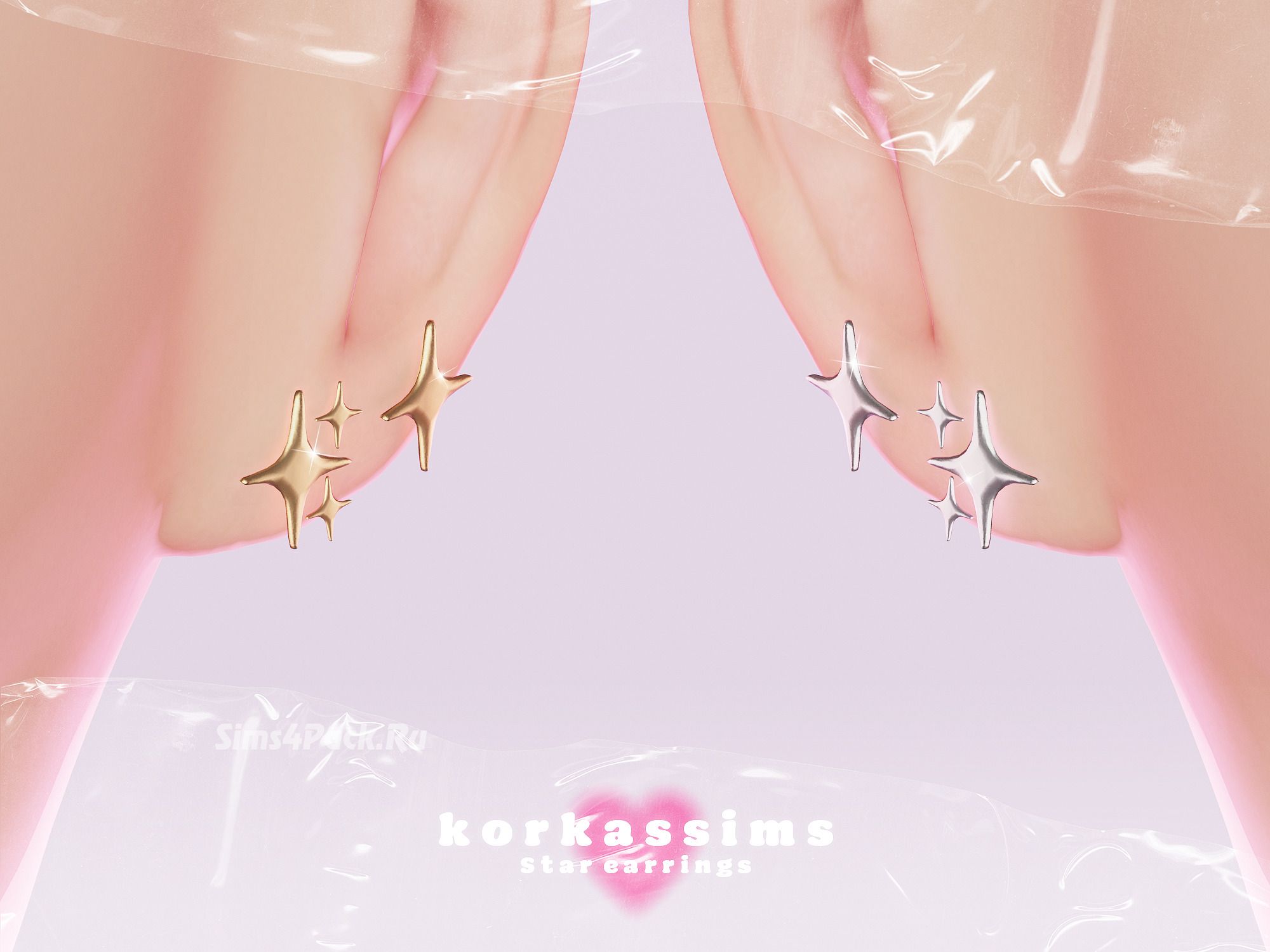 Пирсинг сет для ушей "Star earrings"