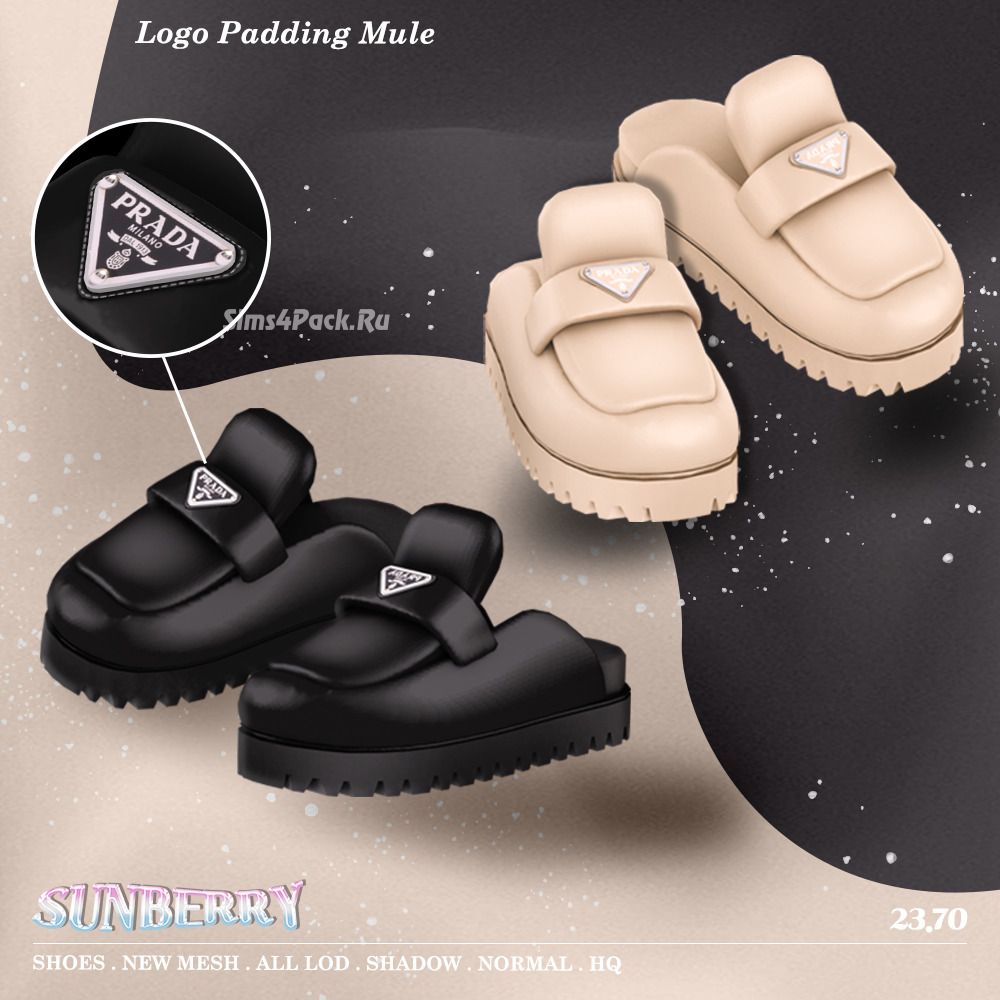 Мюли для симочек "Logo Padding Mule 23.70"