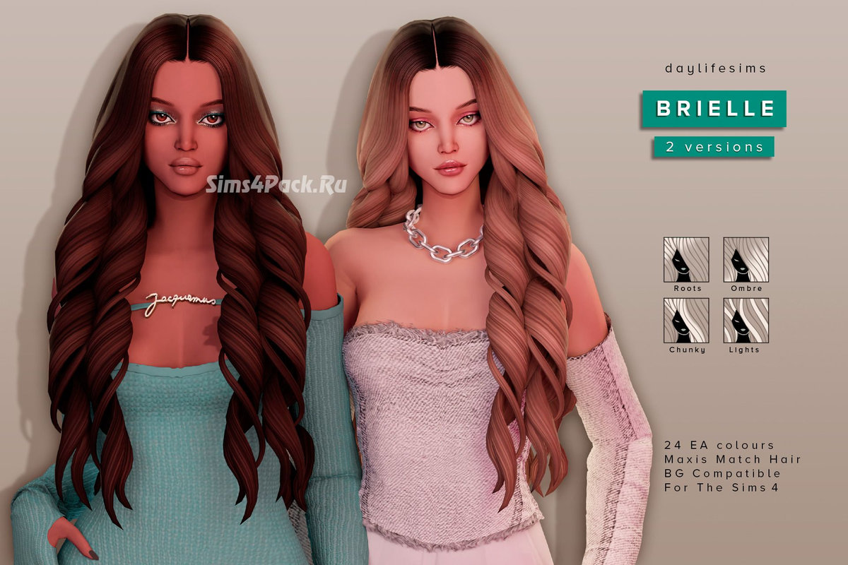 Женская прическа "BRIELLE HAIR SET - 2 versions"