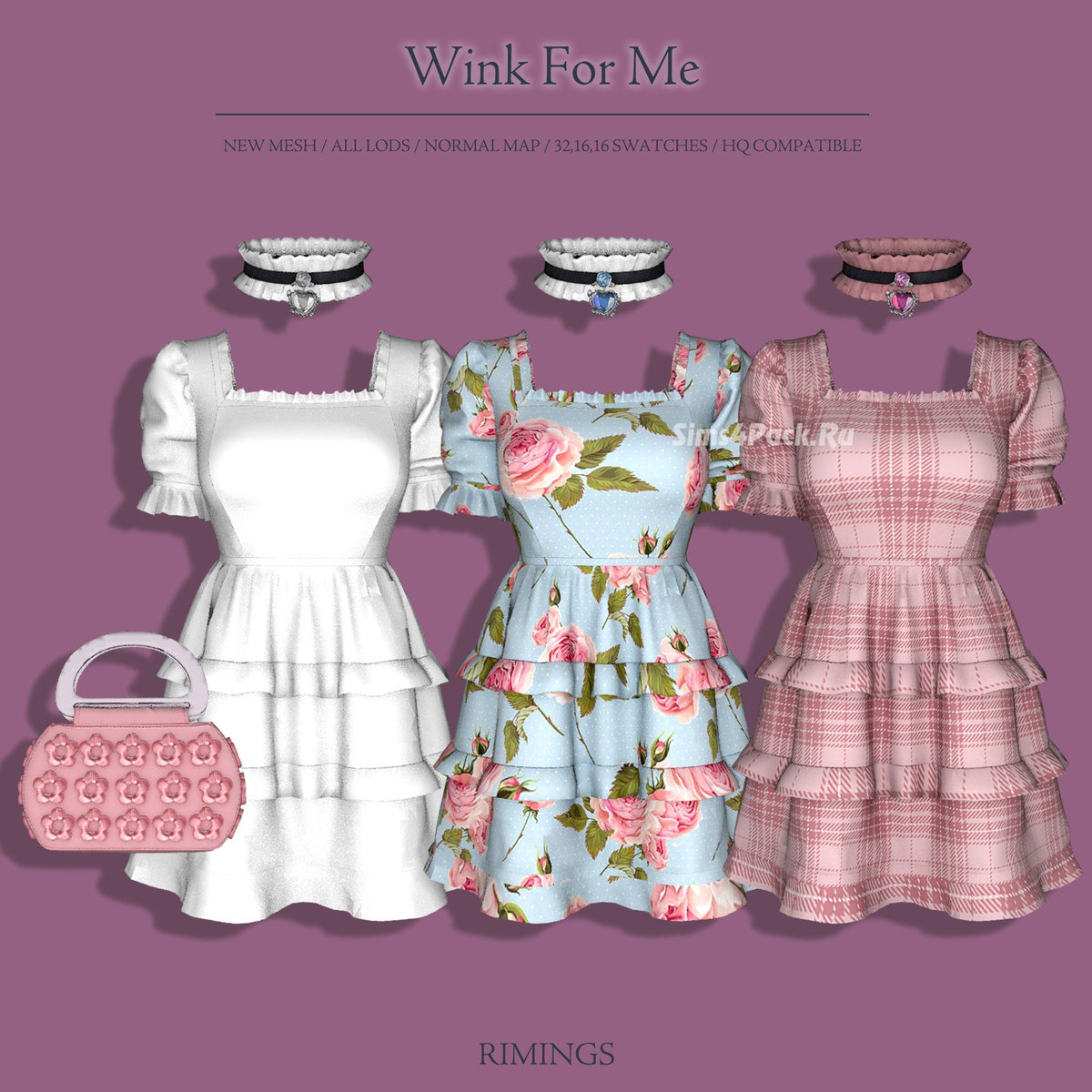 Платье с аксессуарами для симочки "Wink For Me"