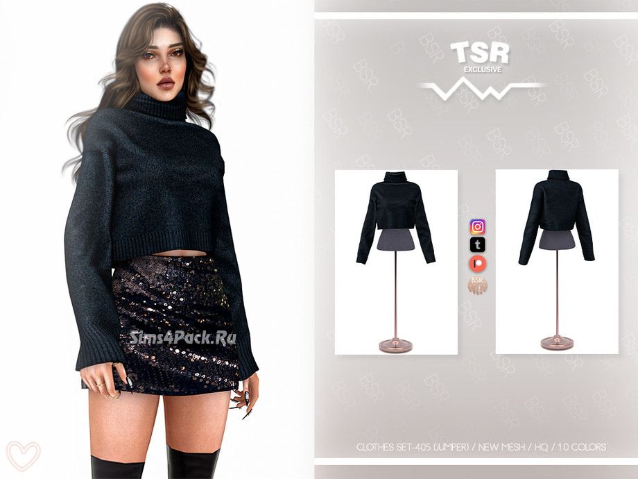 Женский свитер "CLOTHES SET-405 (JUMPER) BD1102"