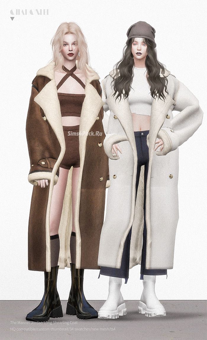 Женская дубленка "The Mannei Jordan Long Shearling Coat"