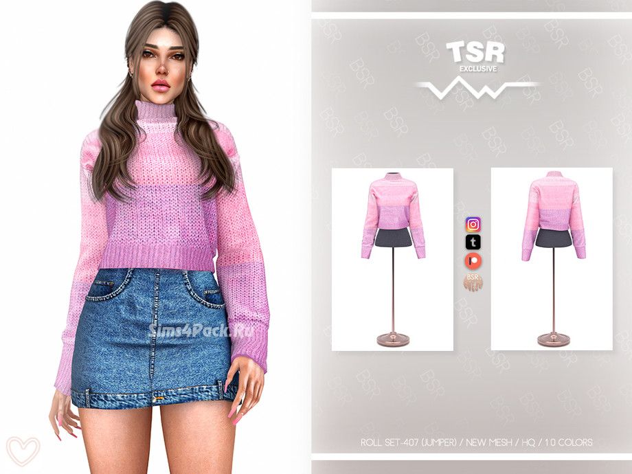 Женский свитер "ROLL SET-407 (JUMPER) BD1106"