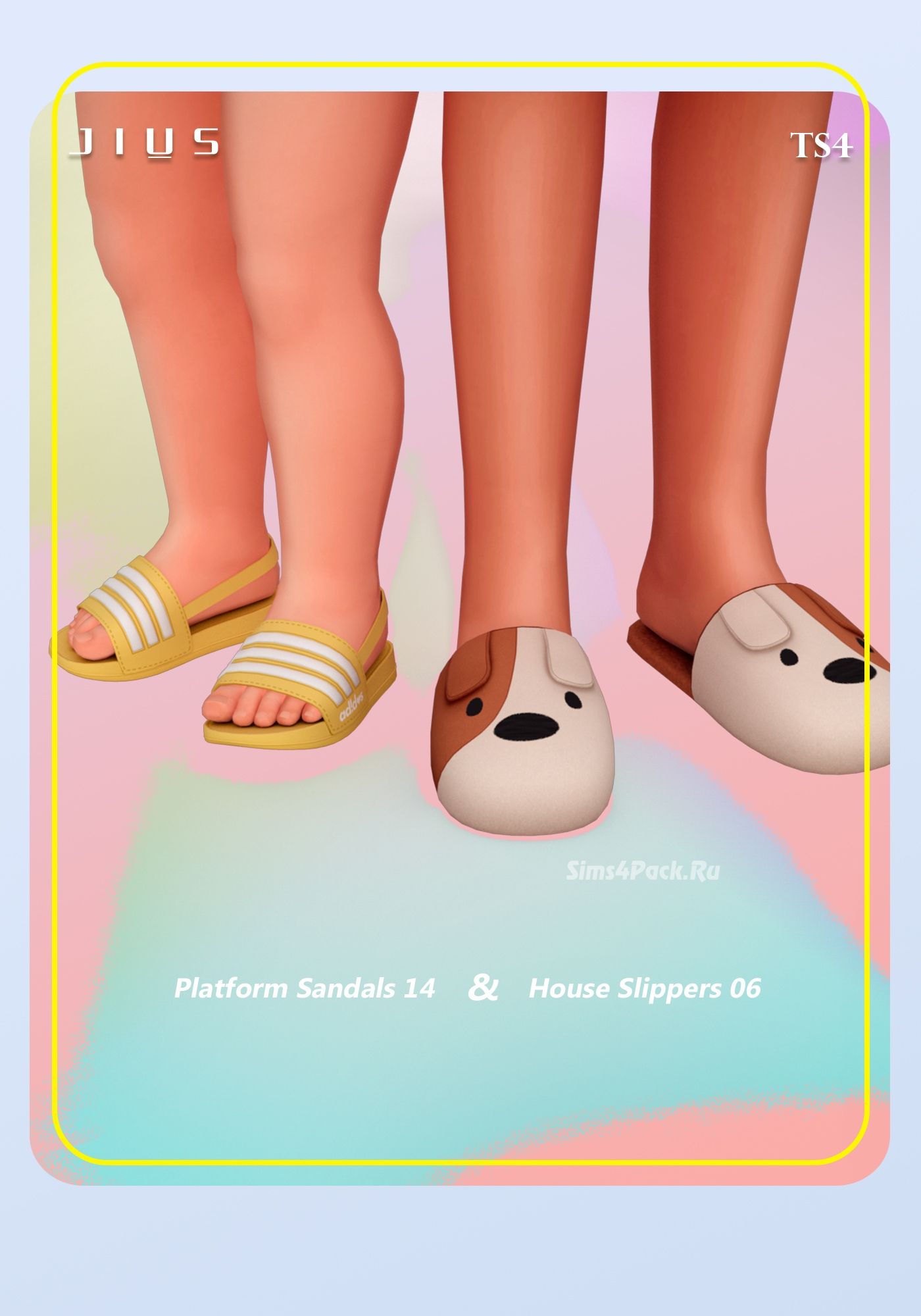 Шлепанцы и тапочки для детей и тоддлеров "Platform Sandals 14 And House Slippers 06"