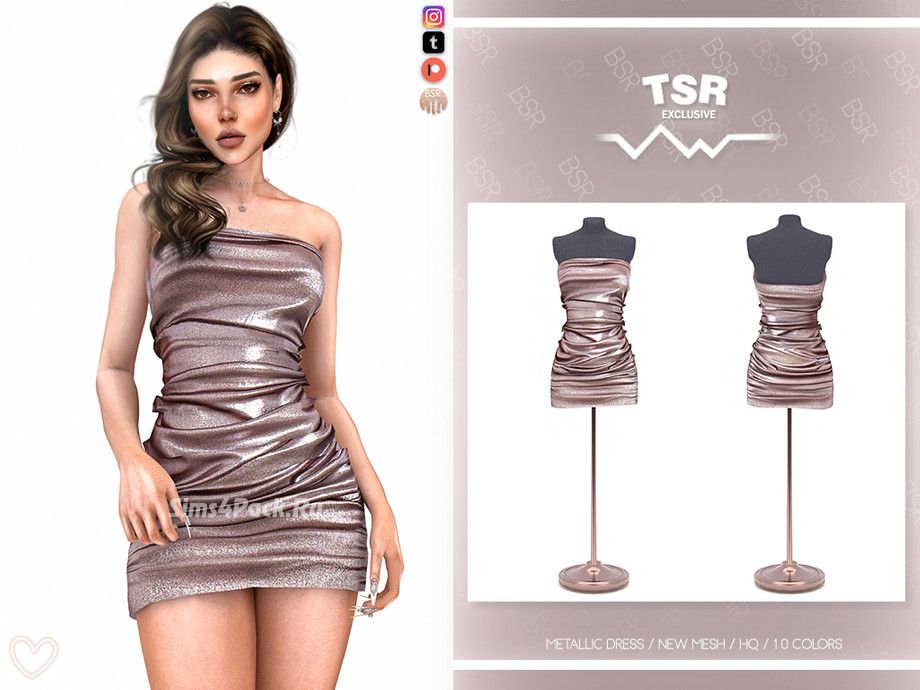 Платье "METALLIC DRESS BD1113"
