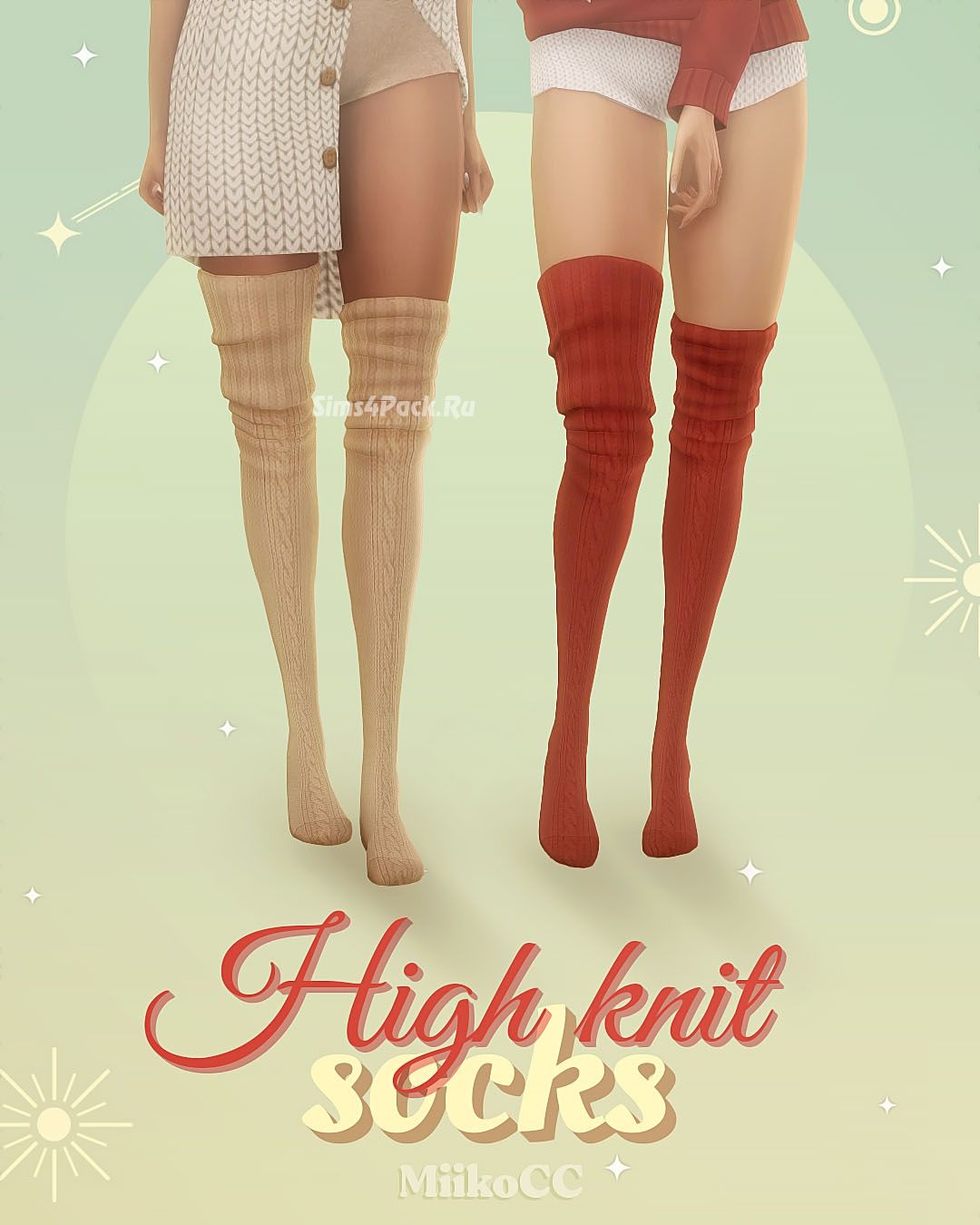 Женские гольфы "High knit socks"