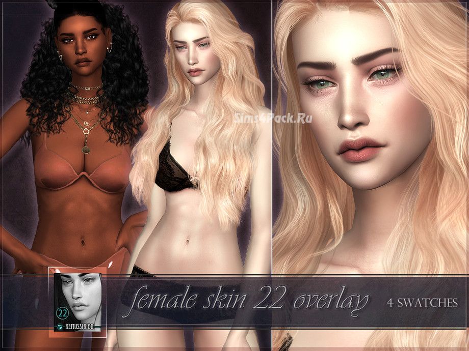Женский скинтон "Female skin 22 - Overlay"