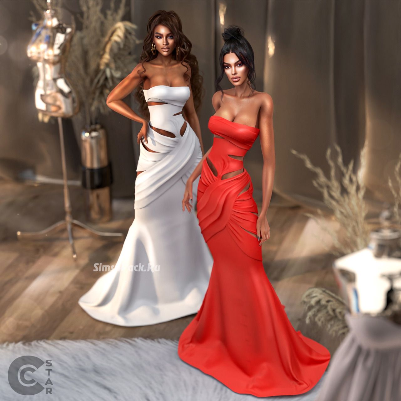 Вечернее платье "REBECCA CUT-OUT DRESS FROM CANNES FILM FESTIVAL 2023"