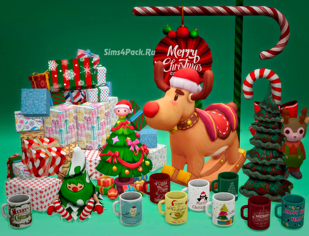 Набор декоративных игрушек "Holiday Toy Workshop"