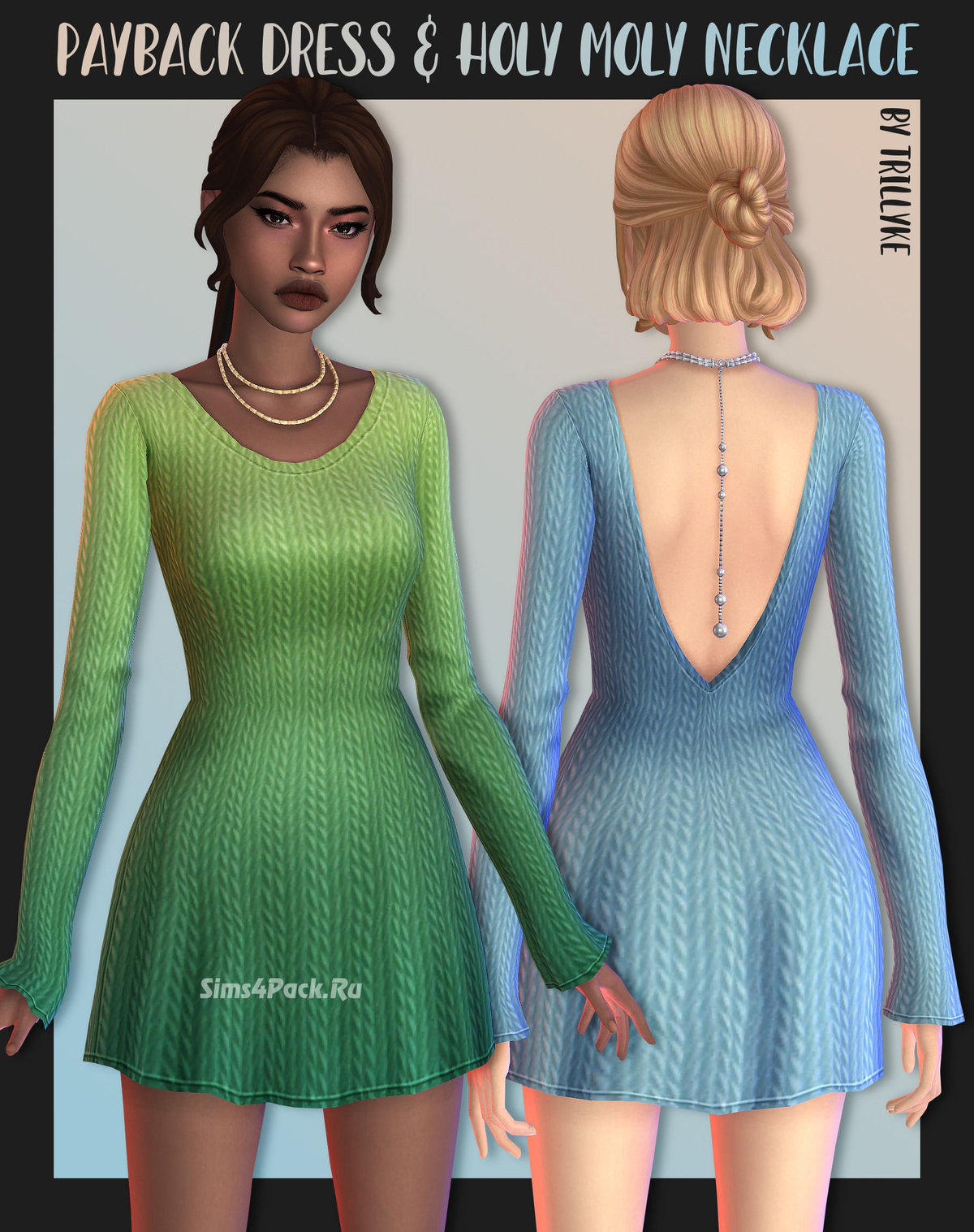 Платье и ожерелье "Payback Dress And Holy Moly Necklace"