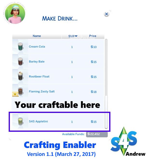 Мод на создание крафта "Crafting Enabler"