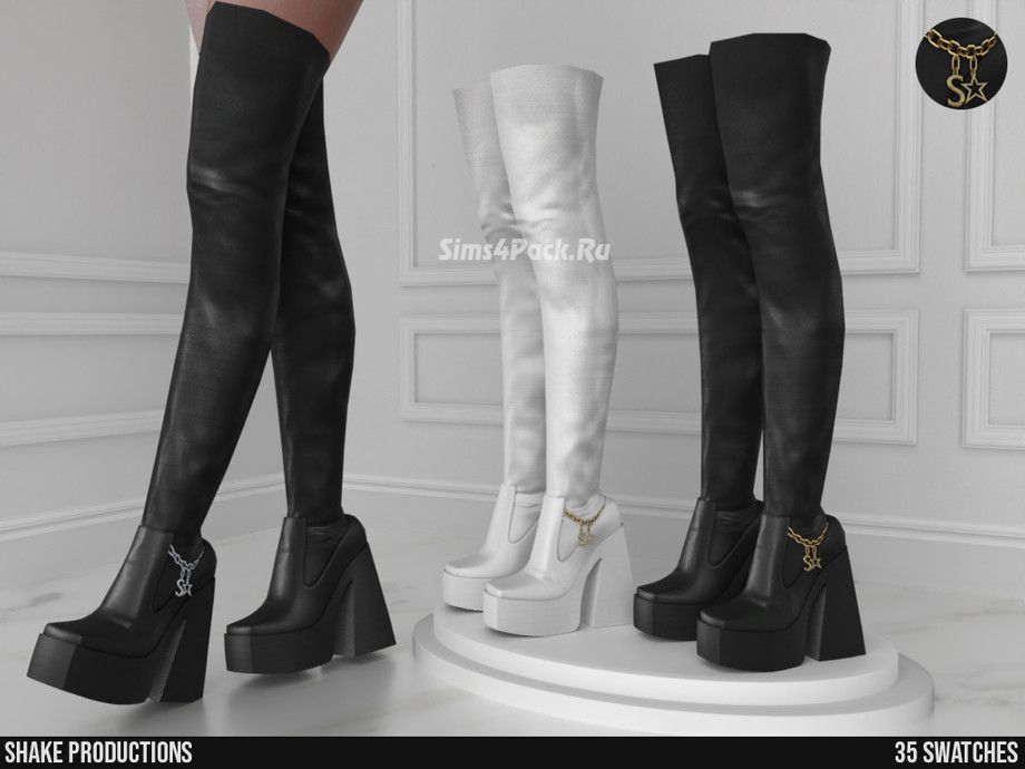 Женские сапоги "High Heel Boots - S122305"