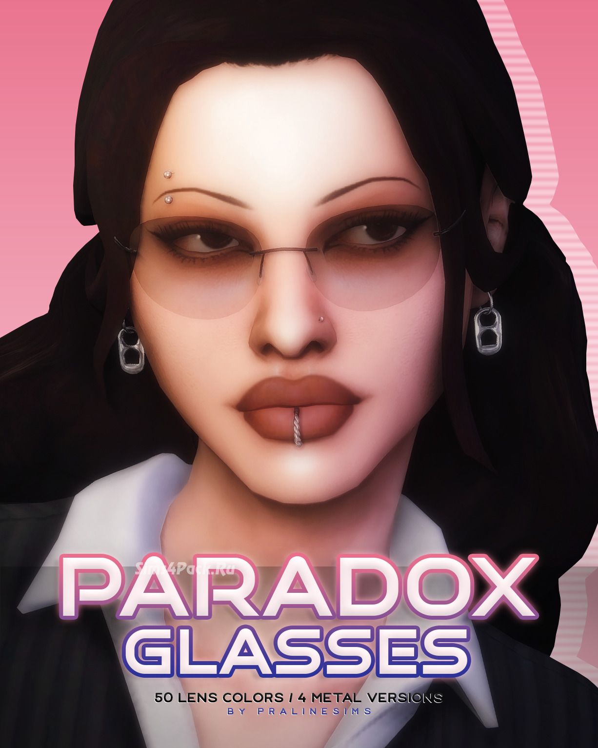 Очки для симочек и симов "PARADOX Glasses"
