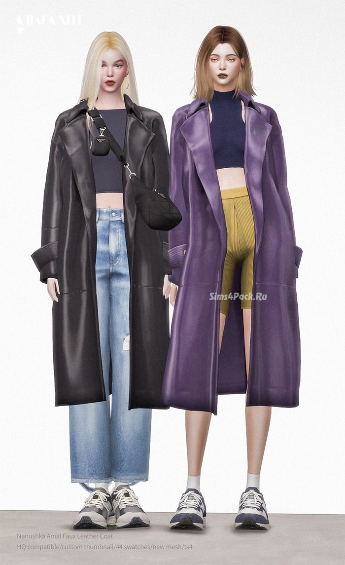 Женский плащ "Nanushka Amal Faux Leather Coat"