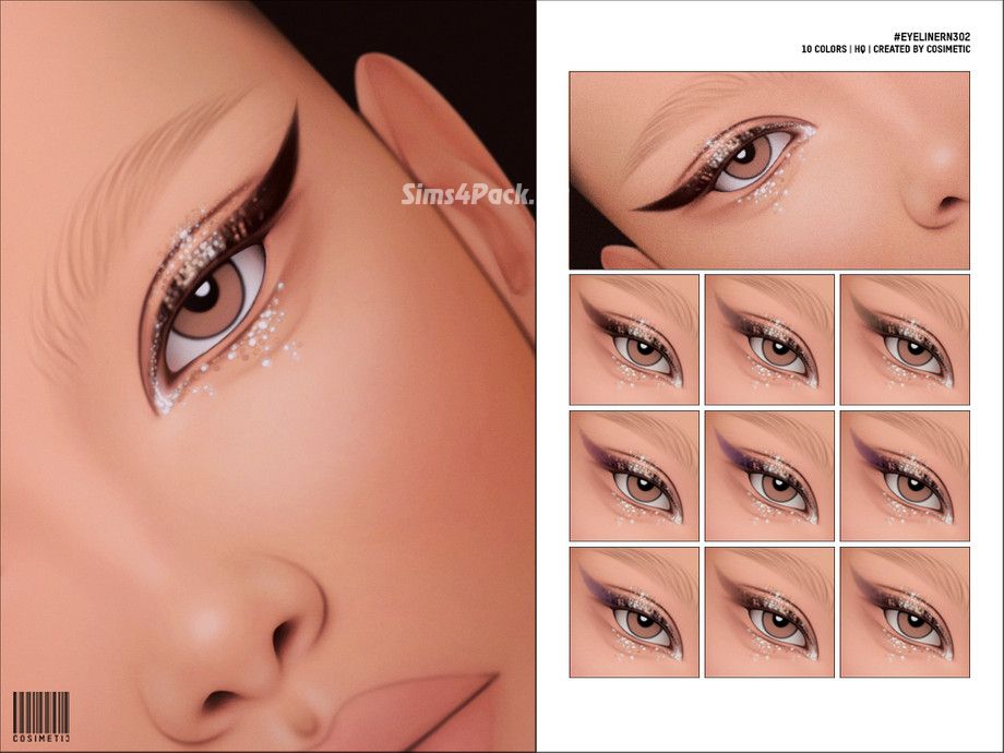 Макияж для глаз "Glitter Eyeliner N302"