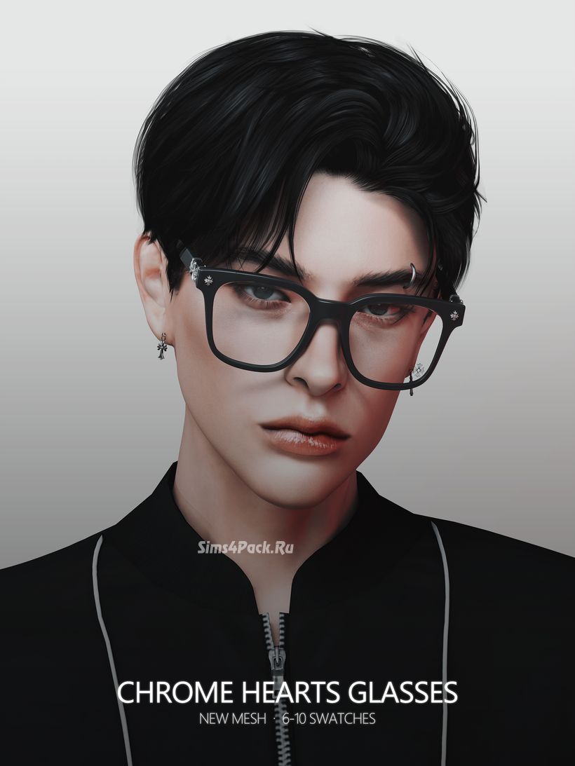 Очки для симов и симочек "Chrome Hearts Glasses"